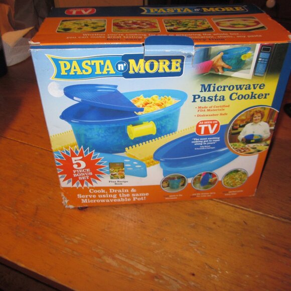 New Pasta N more Emson 5-1  non stick microwave cooker as seen on TV - Picture 1 of 4